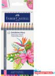 Faber-Castell Színes ceruza készlet, akvarell hatszögletű GOLDFABER AQUA Trópusi virágok Faber-Castell 12klf. sz (ORI_68386)