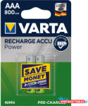 VARTA Elem tölthetõ akku AAA mikro 800 mAH Power 2 db/csomag, Varta (ORI_35038)