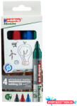  Táblamarker készlet, 1, 5-3mm, kerek Edding 28 EcoLine, 4 klf. szín (ORI_54206)