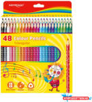 Keyroad Színes ceruza készlet 18 cm háromszögletű Keyroad 48 különféle szín (ORI_43648)