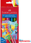 Faber-Castell Színes ceruza készlet hatszögletű akvarell + ecset Faber-Castell 12klf. szín