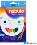 Nebulo Rostirón, filctoll készlet, vízbázisú kétvégű Nebulo 12 különféle szín (ORI_NFT2X12)
