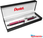 Pentel Rollertoll 0, 35mm, fém piros test, Pentel Energel BL407B-A, írásszín kék (ORI_BL407BA)