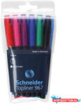Schneider Rostirón, tűfilc készlet, 0, 4mm, Schneider TopLiner 967, 6 klf. szín - nyomtassotthon