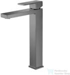AREZZO design CUBEFIELD magasított mosdócsaptelep, leeresztő nélkül, gun metal AR-4402GM (AR-4402GM)
