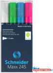 Schneider Üvegtábla marker 1-3mm, Schneider Maxx 245, 4 különféle szín (ORI_36366)