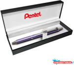Pentel Rollertoll 0, 35mm, fém viola test, Pentel Energel BL407V-A vkék (ORI_BL407VA)