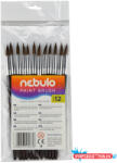 Nebulo Ecset 12-es festett nyéllel 12 db/csomag, Nebulo (ORI_HE112F)