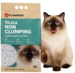 Flamingo Așternut din silicat pentru pisici Flamingo, 16 l, granulație medie, neaglomerant, fără praf, fără parfum, potrivit și pentru pisoi, durată de utilizare până la 20 de săptămâni (561527)