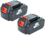VHBW 2x Akkumulátor Black & Decker LBXR20, LBX20, LB20, LB2X4020 elektromos szerszámhoz - 4000 mAh, 20 V, Li-Ion (889009180)