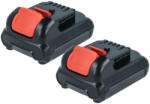 VHBW 2x Akkumulátor Dewalt DCB127, DCB125, DCB123, DCB121, DCB120 elektromos szerszámhoz - 1500 mAh, 12 V, Li-Ion (889009191)