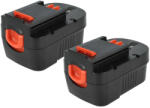VHBW 2x Akkumulátor Black & Decker A14, 499936-34, 499936-35 Elektromos Szerszámhoz - 3300 mAh, 14.4 V, NiMH (889009170)