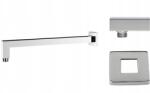 Aquatech Zuhanykar Esőztetőhöz Króm Szögletes Cube 40CM Ezüst Acél (cube 30cm showerarm)