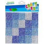 Craft With Fun Dekorációs Dekoráció Öntapadós Kék Kristályok (501430)