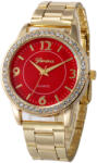 Geneva Ceas dama Quartz, Geneva, Auriu cu Rosu Ceas