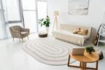Agnella gyapjú szőnyeg noble oblos light grey ovális - 120 x 180 cm