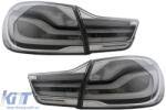 KITT Hátsó diffúzor BMW 4 F32 Coupe F33 Cabrio F36 Gran Coupe (2013-) modellekhez, kipufogóvégekkel, zongoralakk fekete, M dizájn (CORDBMF32MPDOBETYB)
