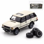 BM Creations Macheta auto Land Rover Range Rover Classic LSE 1992 RHD, scara 1: 64, BM Creations, alb crem (64B0178 - 3046)