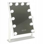  Hollywood LED-es sminktükör 12 izzós 30x40 cm Usb álló