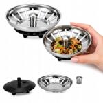 Aquaparts 2 db Szűrő Mosogató Kosár Dugó Teka Franke Ikea Inox 80mm (SIT-05)