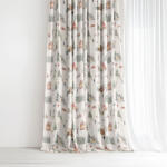 Goldea draperie de crăciun valencia - vacanța de iarnă 140x135 cm