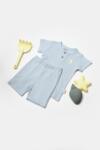 BabyCosy Set tricou cu pantaloni Bamboo, blue, BabyCosy, 50%bumbac+50% bambus (Marime: 6-9 luni) (BC-CSYB9043-6) - esell