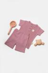 BabyCosy Set tricou cu pantaloni Bamboo, roz, BabyCosy, 50%bumbac+50% bambus (Marime: 18-24 Luni) (BC-CSYB9039-18)