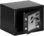  Seif electronic standard cu cifru si cheie, 170x230x170 mm, Otel, Negru (HA-5059)