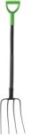  Furca pentru gradina din otel cu maner tip D, 120 cm, negru (FUR-4044) Furca