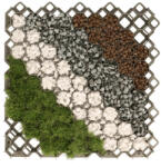 Natan Plant Grila gazon, rezistenta 160 tone/mp, 60x60x4 cm, aplicatii multiple, pp si pe, verde (GP11421)