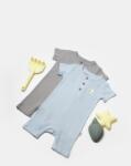 BabyCosy Set 2 salopete scurte Bamboo, blue, BabyCosy, 50%bumbac+50% bambus (Marime: 12-18 Luni) (BC-CSYB9038-12) - esell