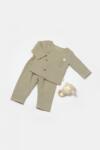 BabyCosy Set bluza cu nasturi si pantaloni , Winter muselin, 100% bumbac - Verde, BabyCosy (Marime: 9-12 luni) (BC-CSYM7019-9)