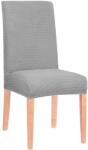  Husa universala pentru scaun, marime universala, poliester si spandex, 45 x 60 cm, gri cu carouri (HA-0050)