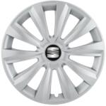 AutoHelix MSA Set 4 capace roti 15 inchi (R15) Delta Gri, Compatibile Cu Seat (4944)