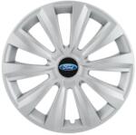 AutoHelix MSA Set 4 capace roti 15 inchi (R15) Delta Gri, Compatibile cu Ford (4592)