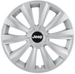 AutoHelix MSA Set 4 capace roti 15 inchi (R15) Delta Gri, Compatibile Cu Jeep (4919)