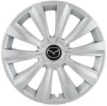 AutoHelix MSA Set 4 capace roti 15 inchi (R15) Delta Gri, Compatibile cu Mazda (4598)
