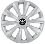 AutoHelix MSA Set 4 capace roti 15 inchi (R15) Delta Gri, Compatibile cu Toyota (4633)
