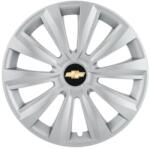 AutoHelix MSA Set 4 capace roti 15 inchi (R15) Delta Gri, Compatibile Cu Chevrolet (4904)