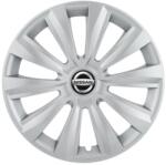 AutoHelix MSA Set 4 capace roti 15 inchi (R15) Delta Gri, Compatibile cu Nissan (4622)