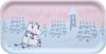 Muurla Tavă de servire Muminki Frosty Day 43 x 22 cm, albastru-roz (2600-4322-07) Tava