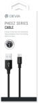 DEVIA Cablu Pheez Series MicroUSB Black 1m-T. Verde 0.1 lei/buc (DVPSMUCBK) - vexio