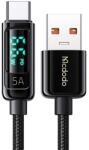 Mcdodo Cablu Date si Incarcare USB-A - USB-C CA-8690 Display, 66W, 1.2m, Negru (CA-8690) - vexio