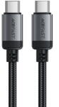 ACEFAST Cablu de incarcare Type-C la Type-C, 60W, 3A, Fast Charging, 1.2m - (C20-03) - Black (KF2349254) - vexio
