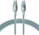 Baseus Cablu de Date, USB-C la USB-C, 100W, 1m - Discolor (E0420700) - Blue/Green (E0420700) - vexio