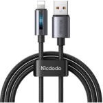 Mcdodo CA-5660 Cablu USB-A la Lightning cu lumina intermitenta 1, 2 m (negru) (47212) - vexio