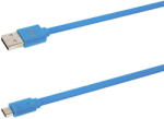 Tellur Cablu Date si Incarcare USB la MicroUSB Tellur Basic Flat, 1 m, Alb TLL155001 (TLL155001) - vexio
