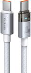 Mcdodo Cablu, USB-C la USB-C, Transparent, 100W, 1.2m - Mcdodo (CA-5582) - White (KF2359033) - vexio