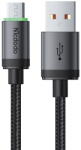 Mcdodo Cablu USB la Micro-USB, QC4.0 Aluminiu, Nailon Impletit, 1m - Mcdodo (CA-3990) - Black (KF2358841) - vexio