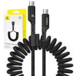 Baseus Fish-Eye USB-C la USB-C 100W, 1m, negru (6932172658007)